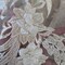 1 Yard 3D Embroidered 100% Polyester Flower Lace Mesh Fabric With Pearls 54/55 Inch Width